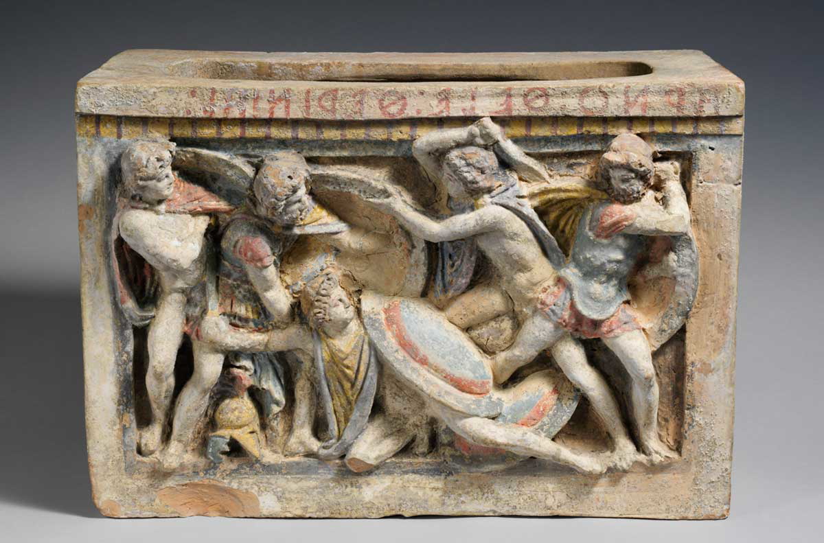 terracotta cinerary urn hellenistic