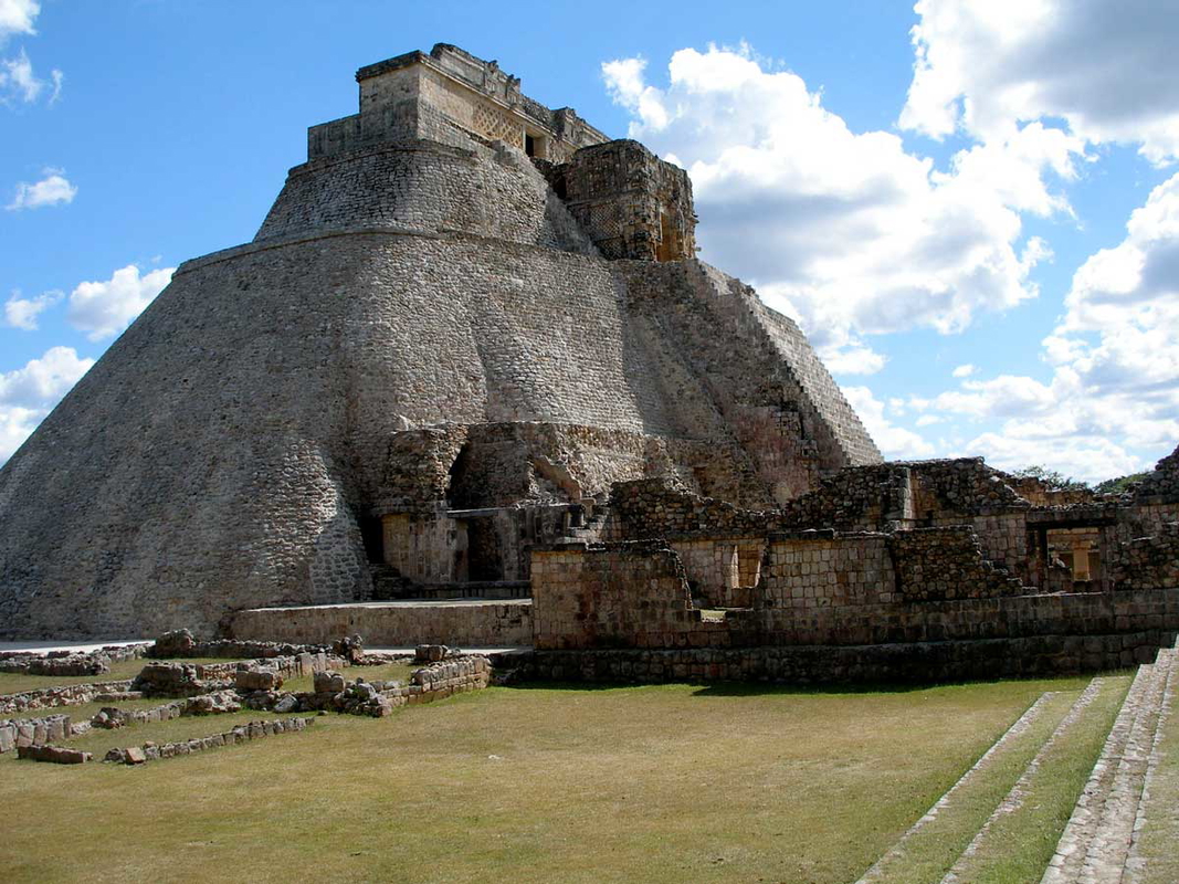 uxmal pyramid magician mayan archaeology