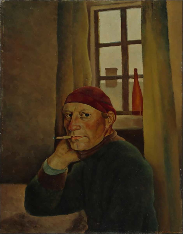 vilho lampi self portrait painting
