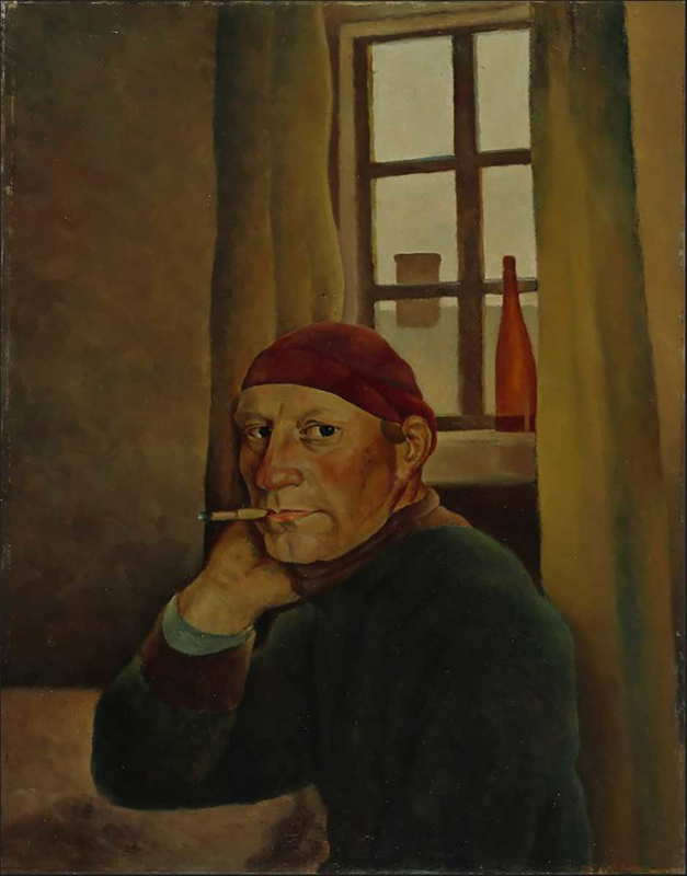vilho lampi self portrait painting