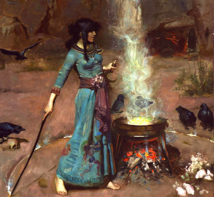 waterhouse magic circle painting
