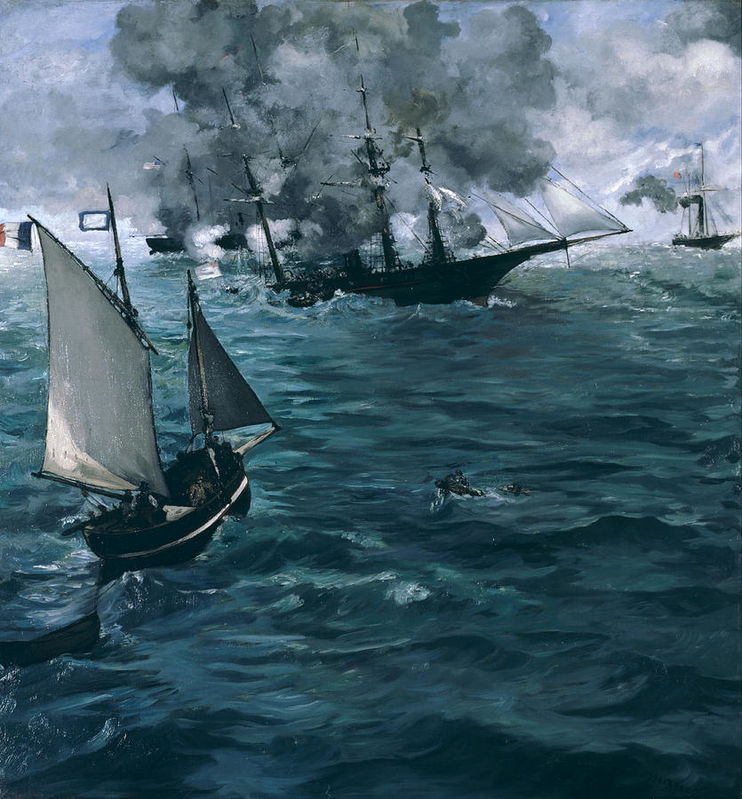 edouard manet battle kearsage alabama painting