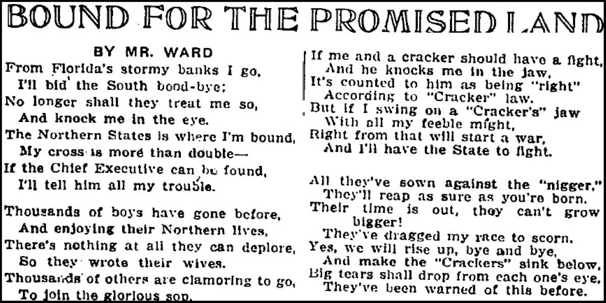 chicago defender poem great migration north