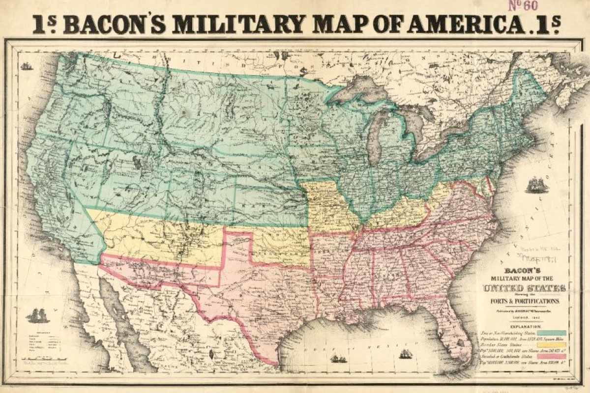 confederate border free states civil war