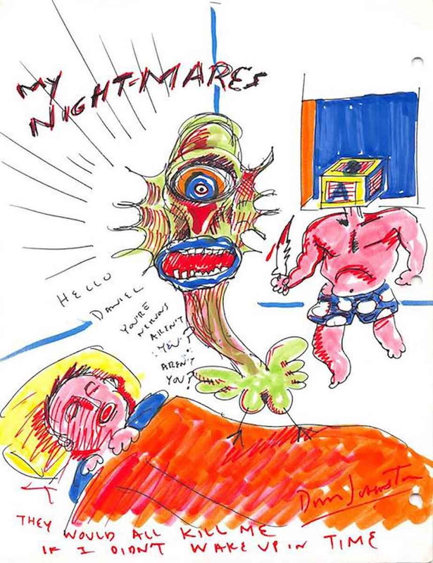 daniel johnston my nightmares drawing jpg