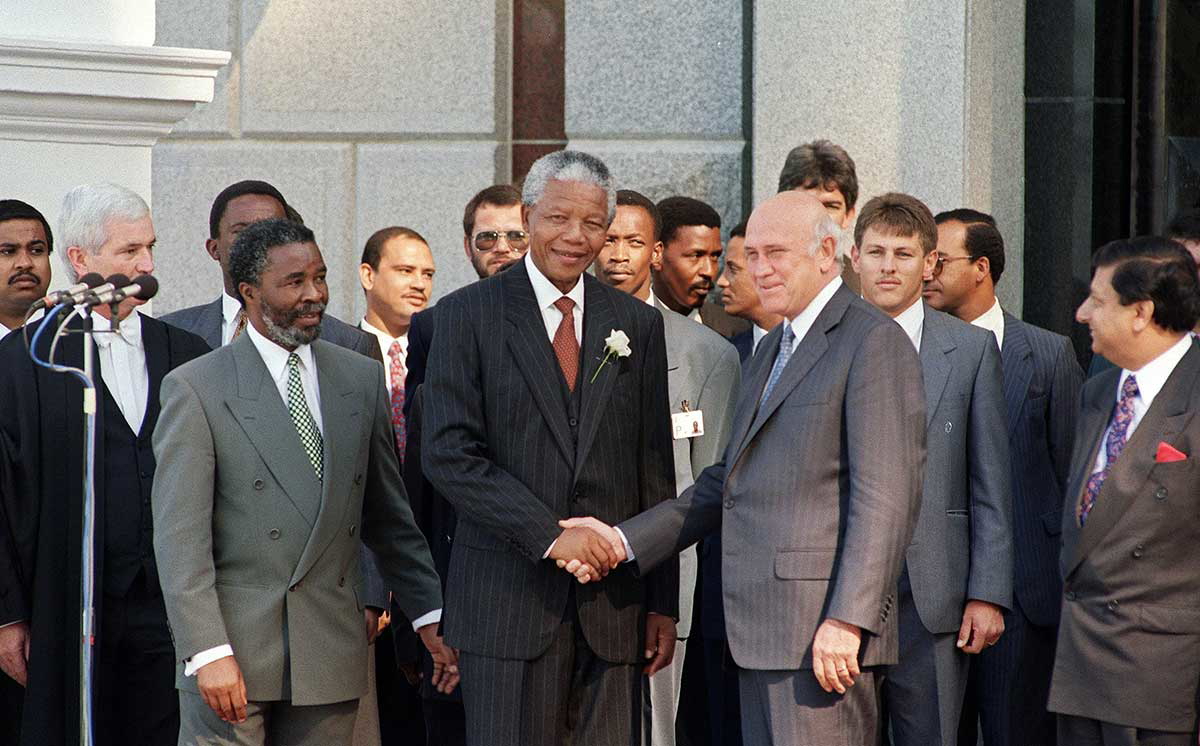 de klerk mbeki mandela 1994