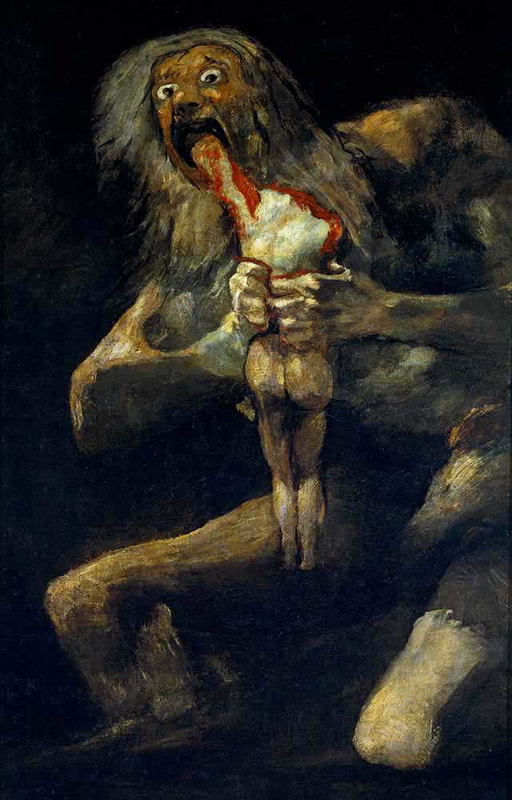 francisco goya saturn devouring son black painting