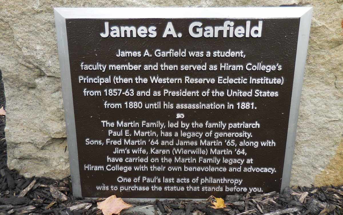 garfield plaque hiram