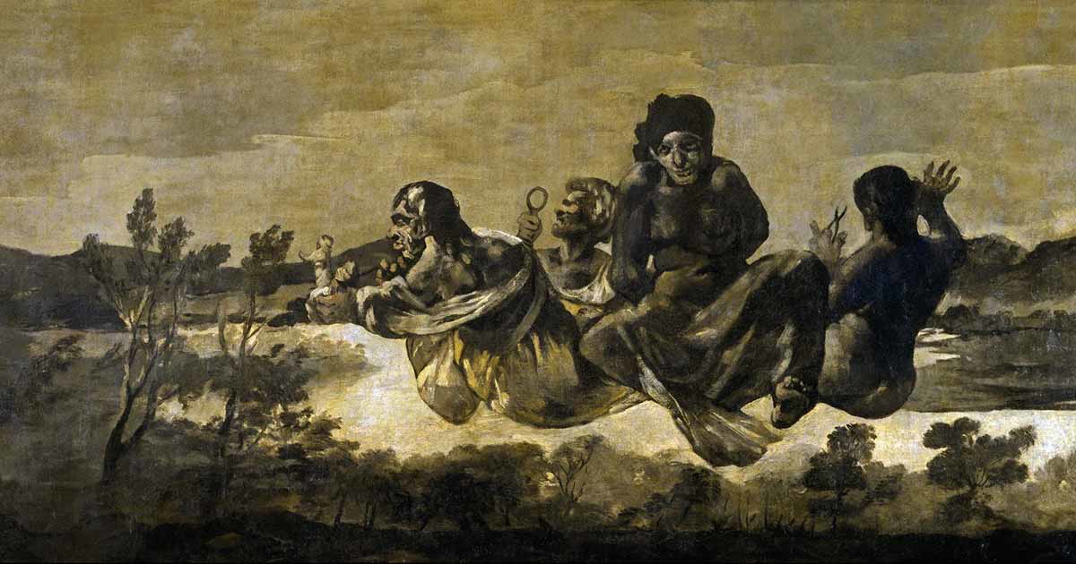 Atropos (The Fates), by Francisco Goya, 1820-1823. Source: Museo del Prado