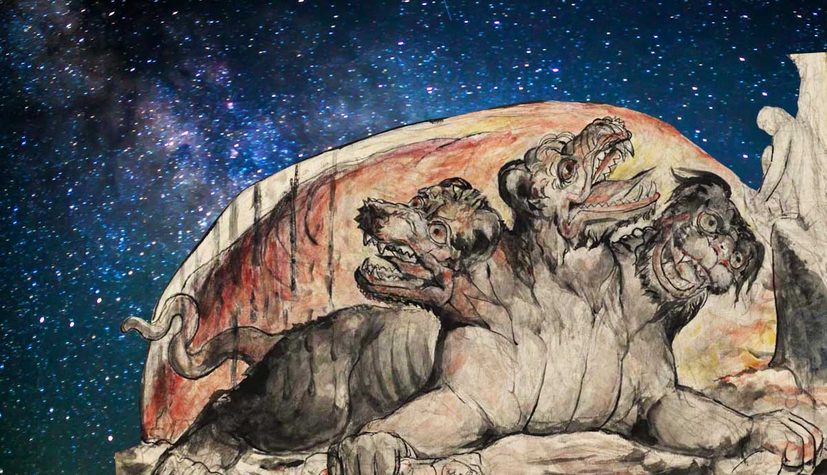 hell beats mythical cerberus figures dante inferno