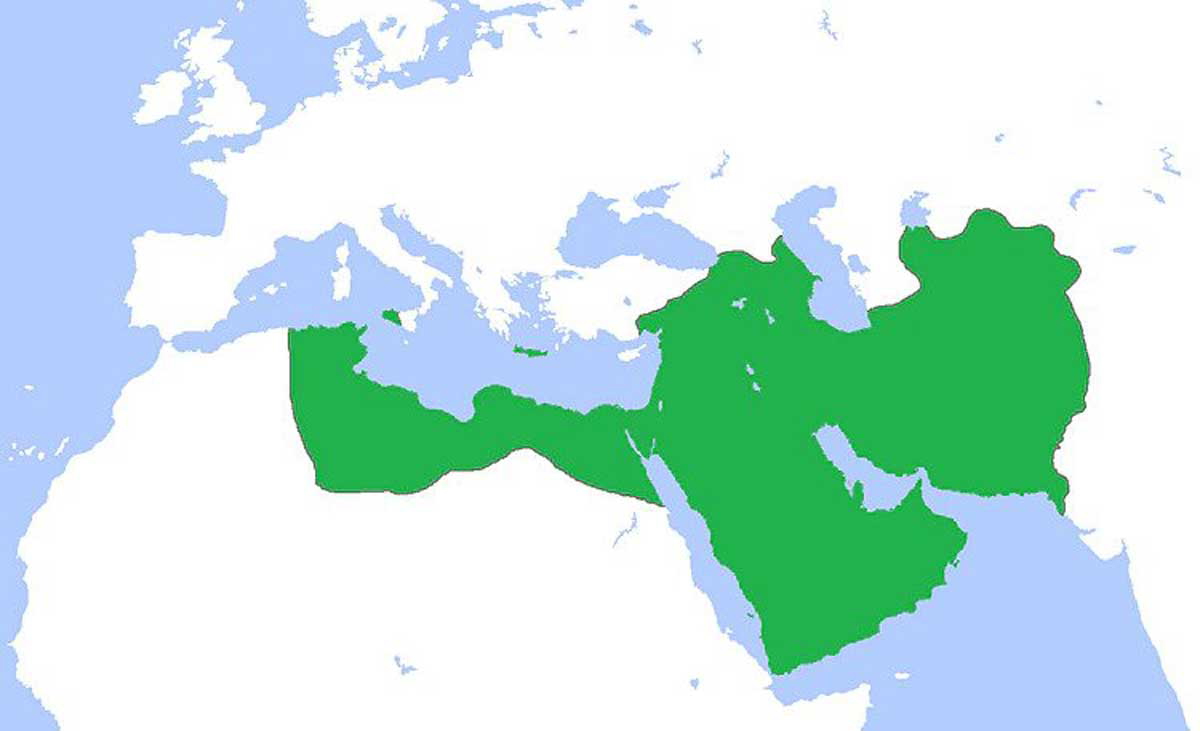 map abbasid caliphate 800