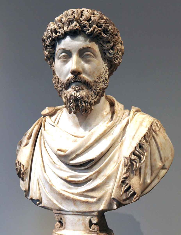 marble bust marcus aurelius