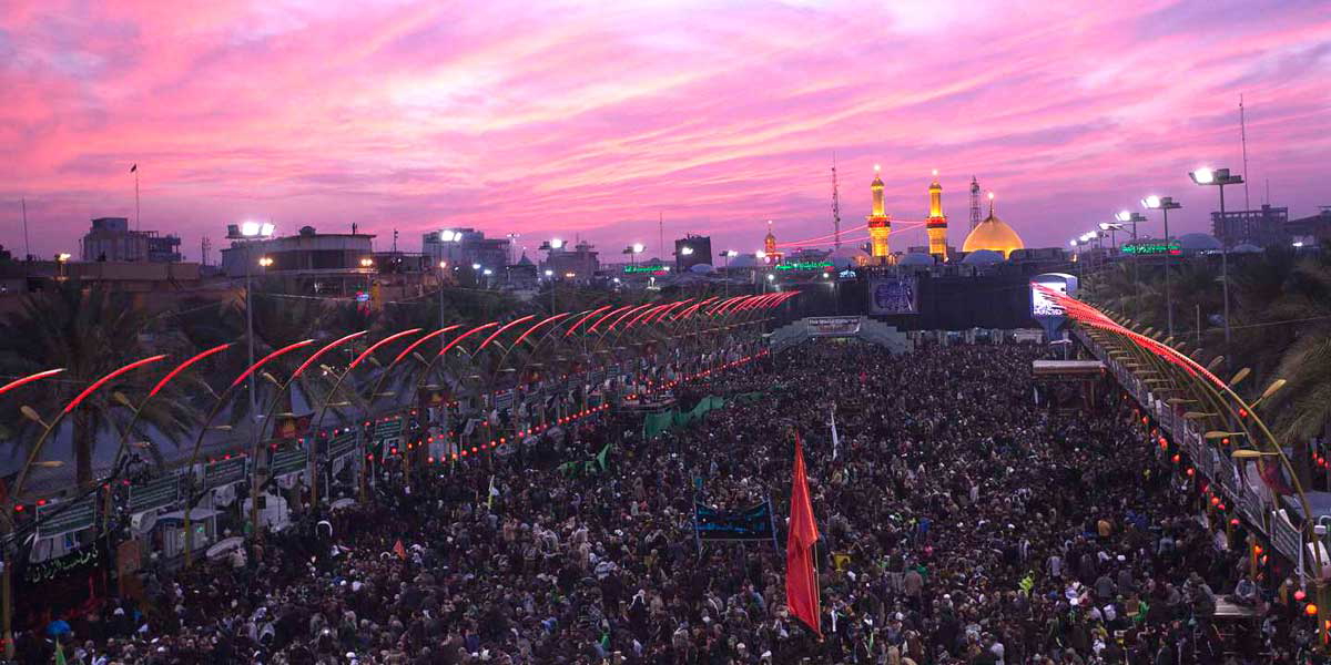 pilgrims procession karbala commemoration