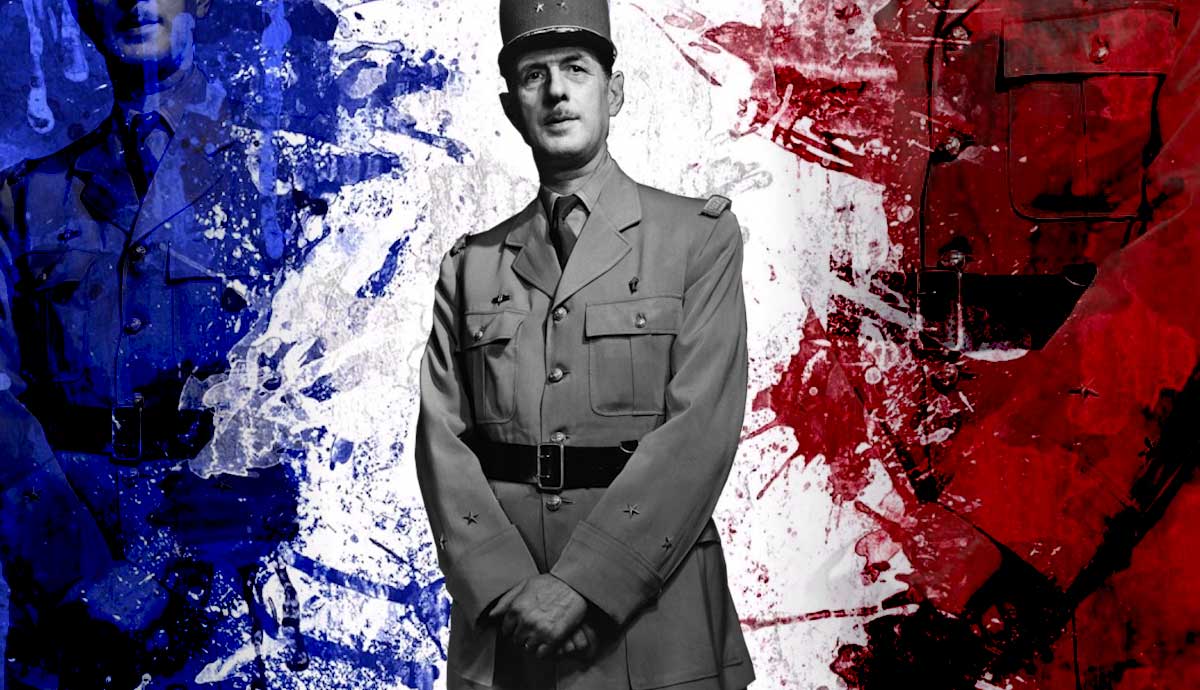 portrait Charles de Gaulle saved france