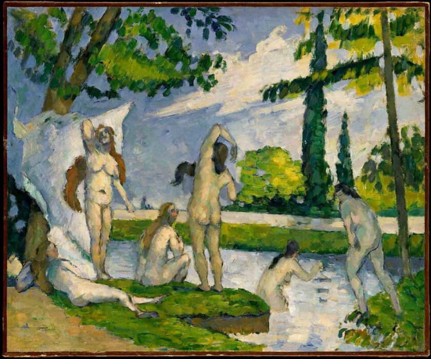 post impressionist bathers paul cezanne