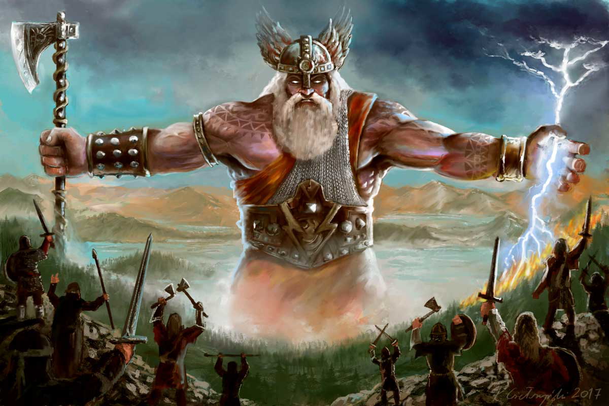 slavic mythology perun god thunder