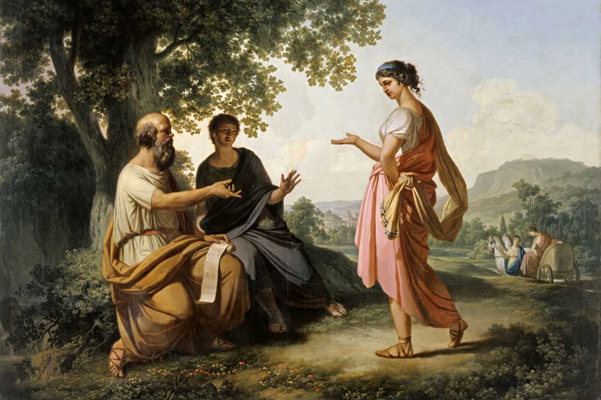 socrates with disciple