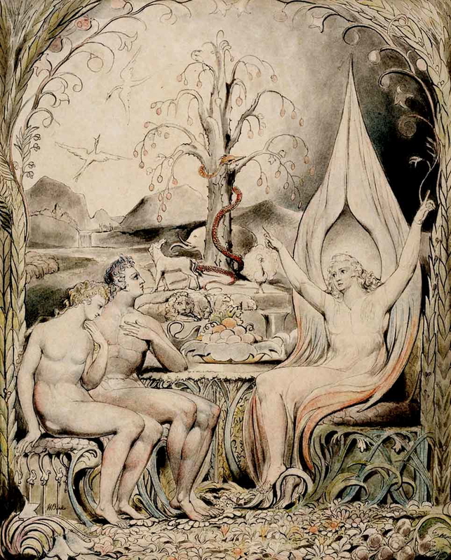 william blake book 5 illustration paradise lost