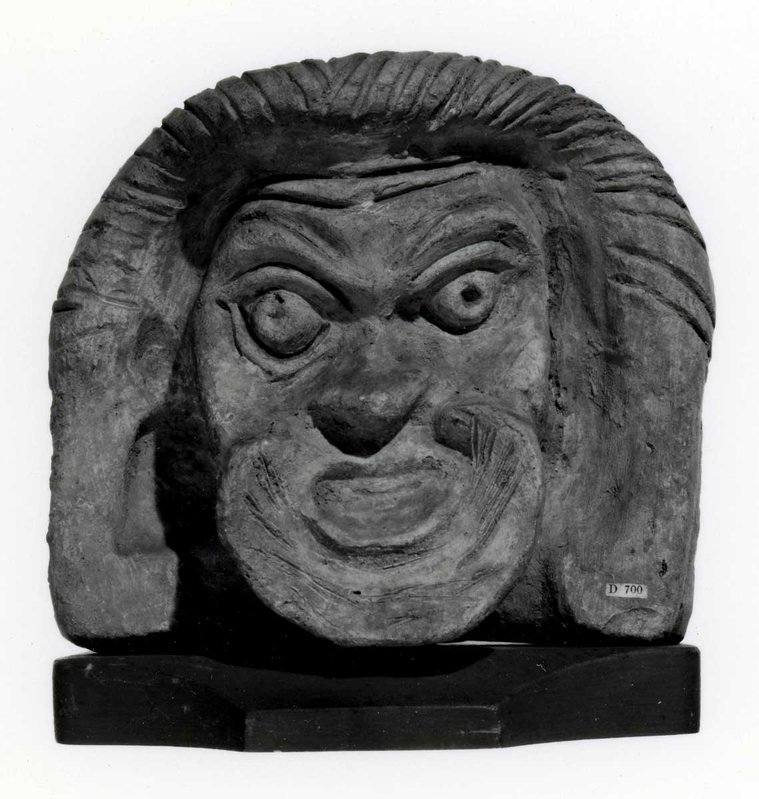 ancient terracotta mask roman comedy