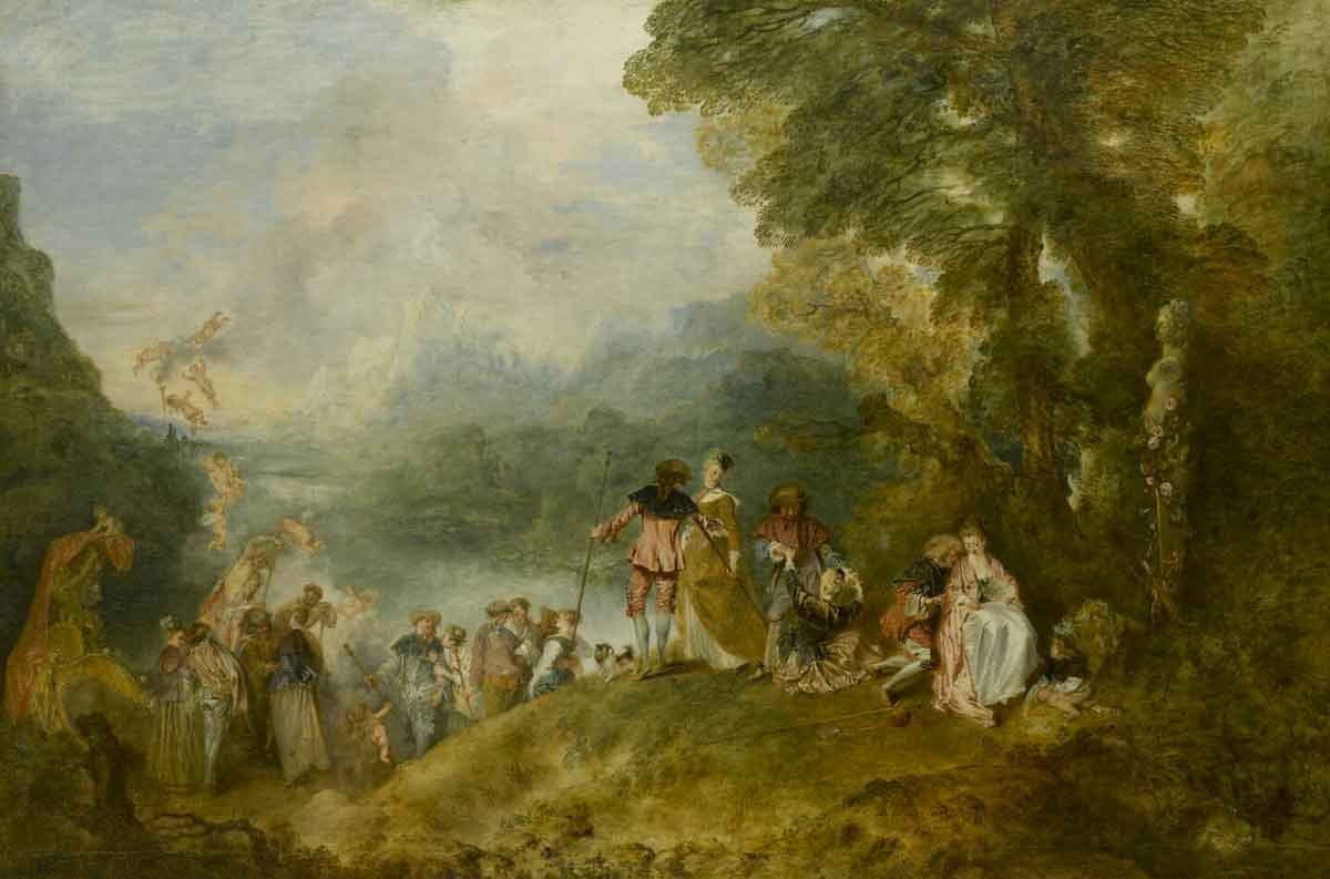 antoine watteau the embarkation for cythera