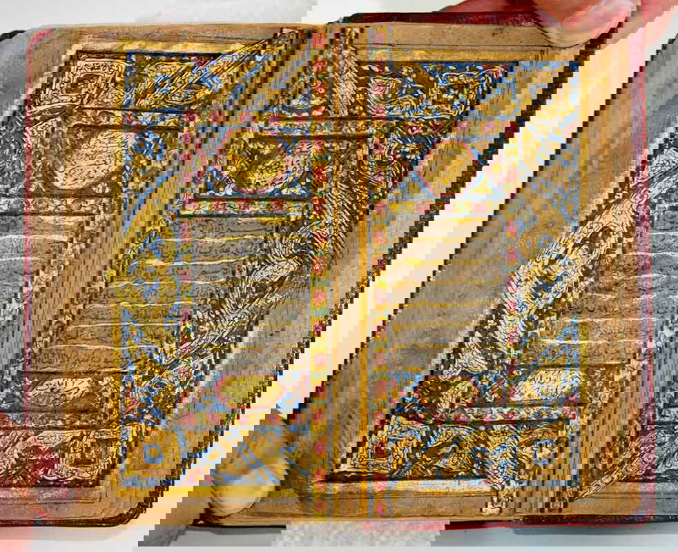 arabic illuminated manuscript gold