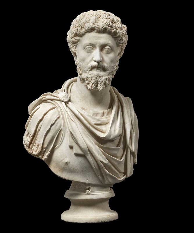 author unknown marcus aurelius bust