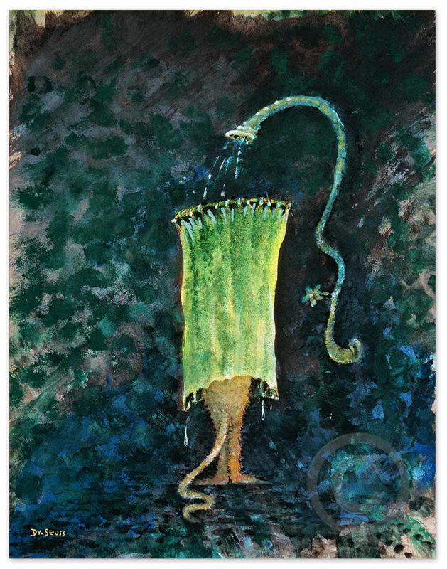 dr seuss cat in obsolete shower bath