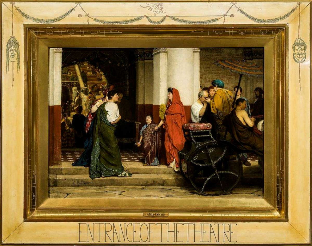 entrance of the theatre lawrence alma taddema