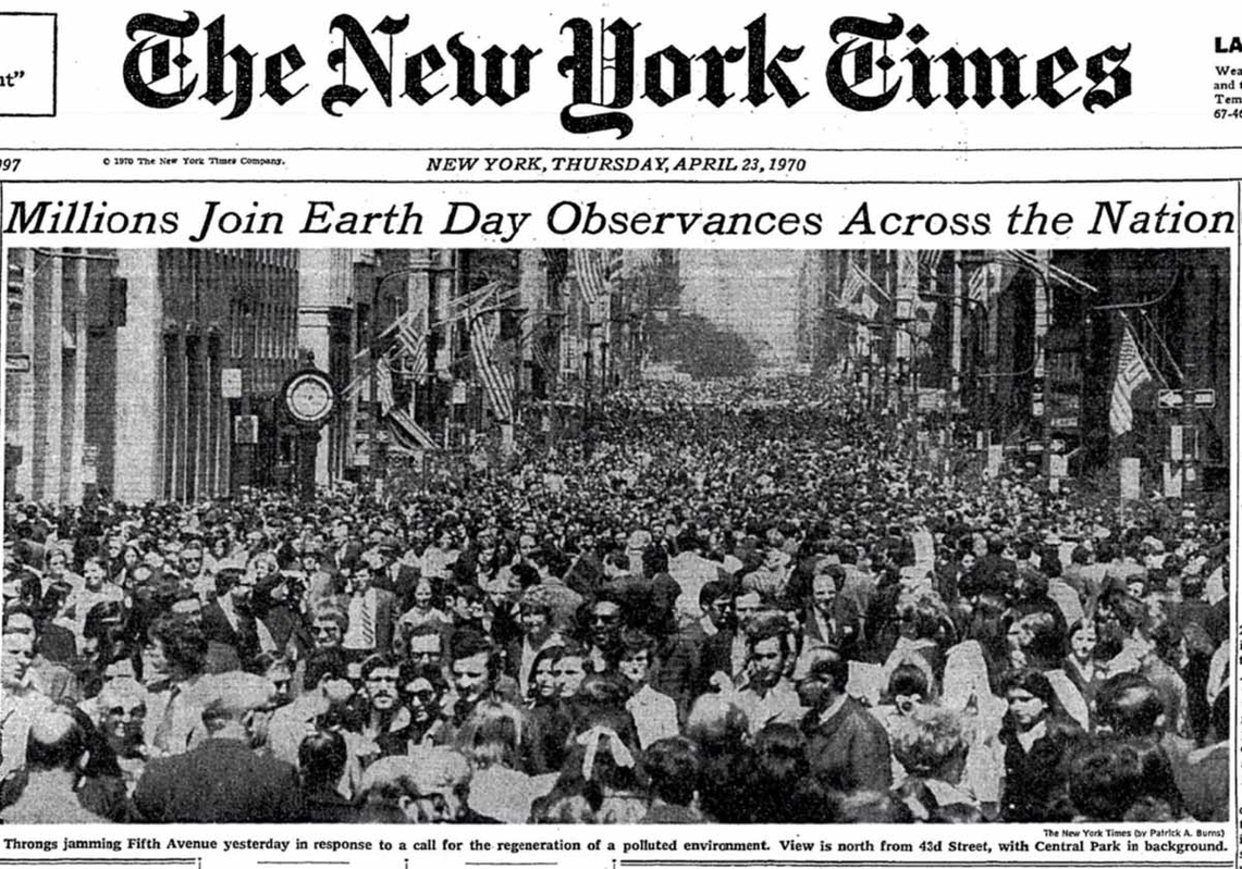environmental movement earth day new york times
