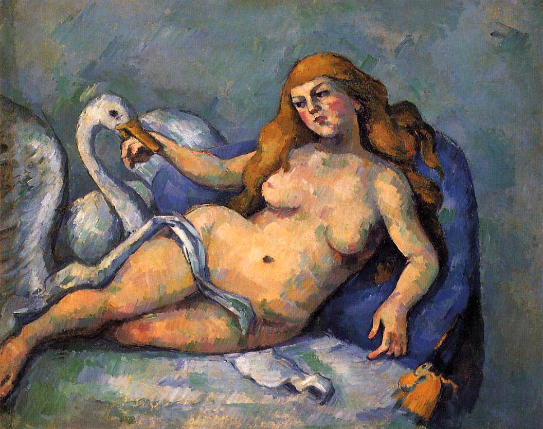 famous artists cezanne swan painting 1880 weird artworks