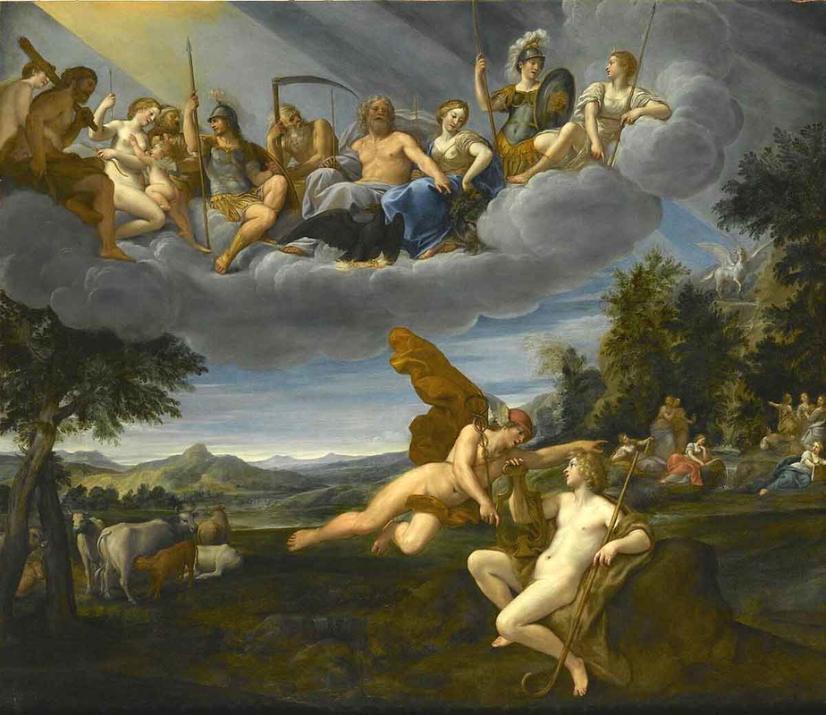 francesco albani apollo and hermes