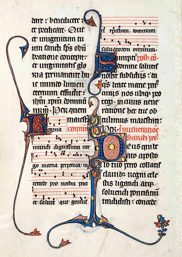 medieval writing and illustration