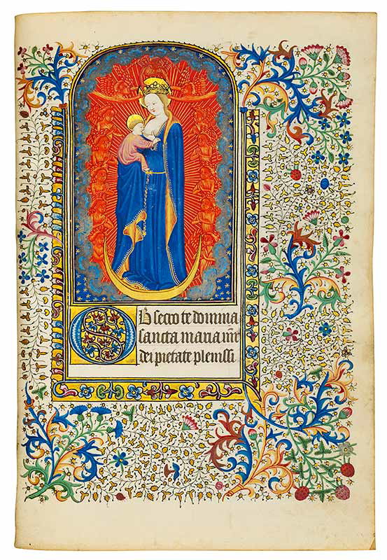 book of hours illustration medieval France