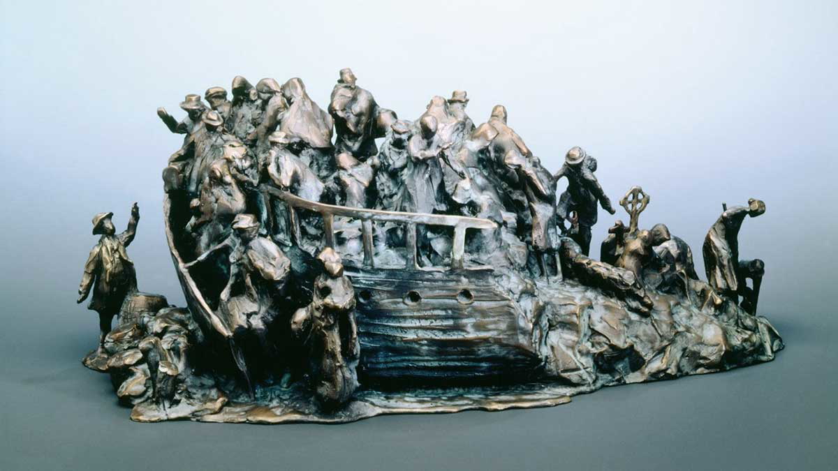 irish famine memorial maquette glenna goodacre