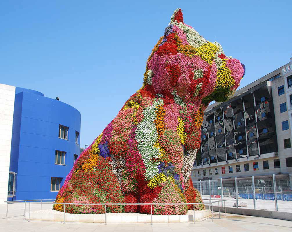 jeff koons puppy guggenheim bilbao