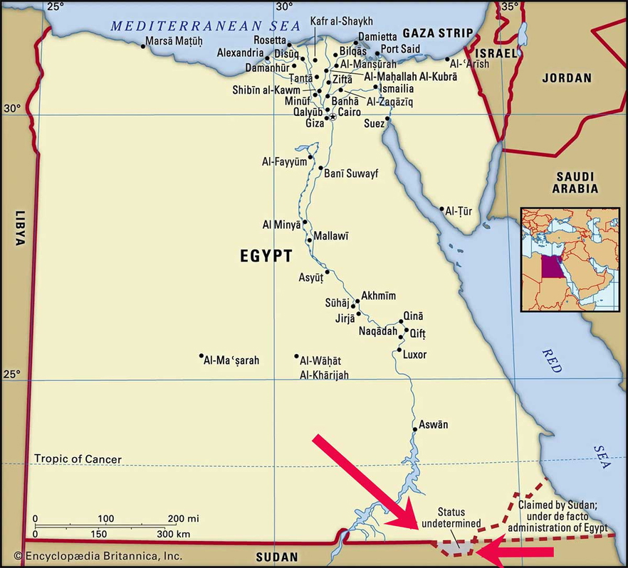 map egypt border areas sudan bir tawil