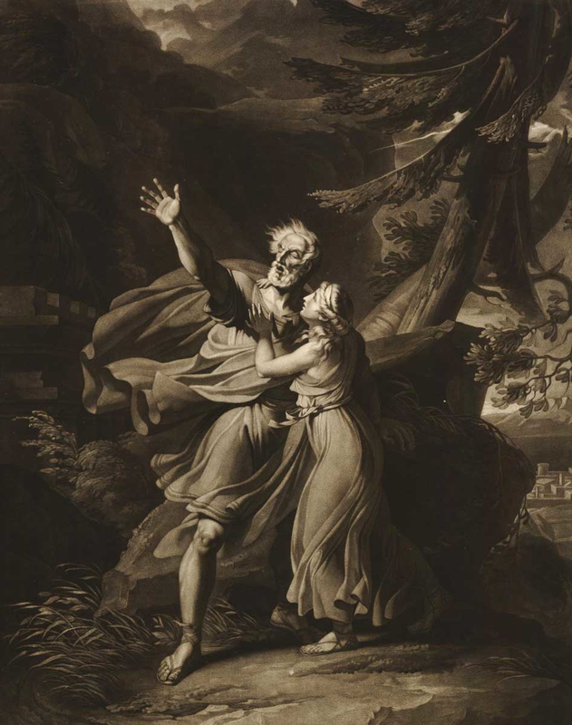 mezzotint after thevenin oedipus antigone