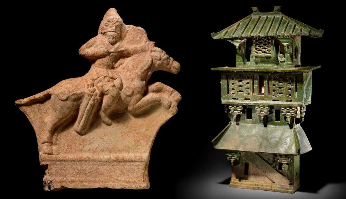 parthian horseman relief central watctower