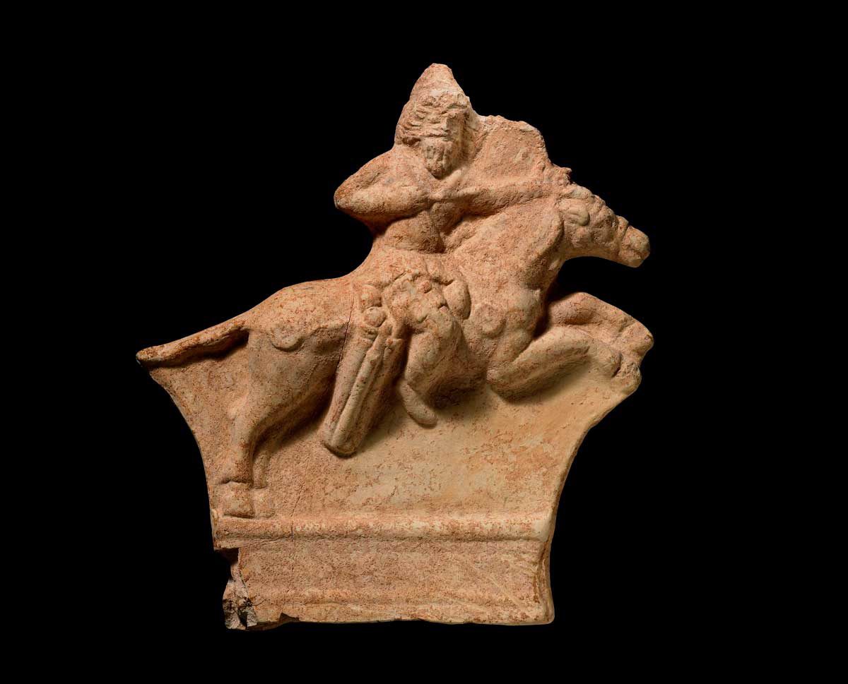 parthian horseman silk road