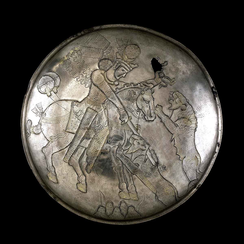 sassanid plate