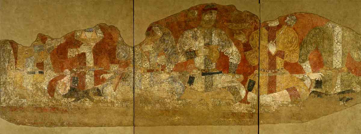 sogdia banqueting scene rome and china