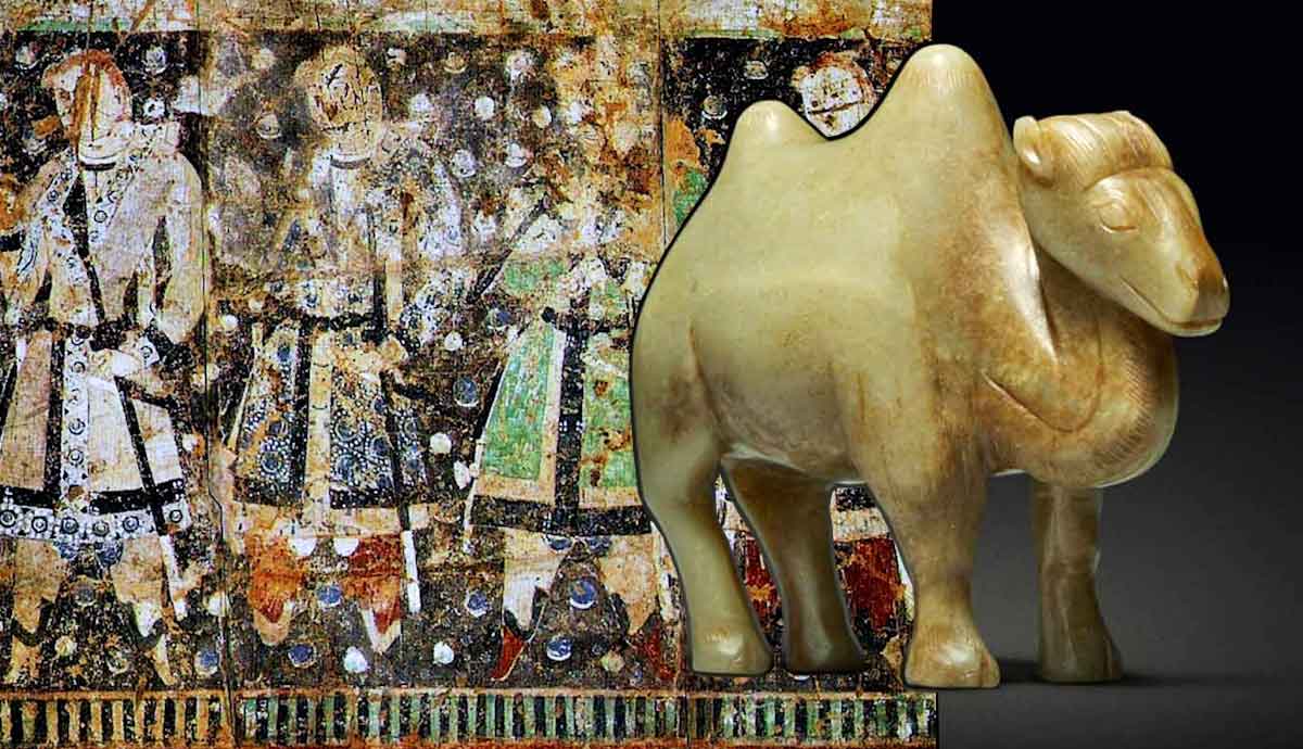 tocharian princes han camel jade