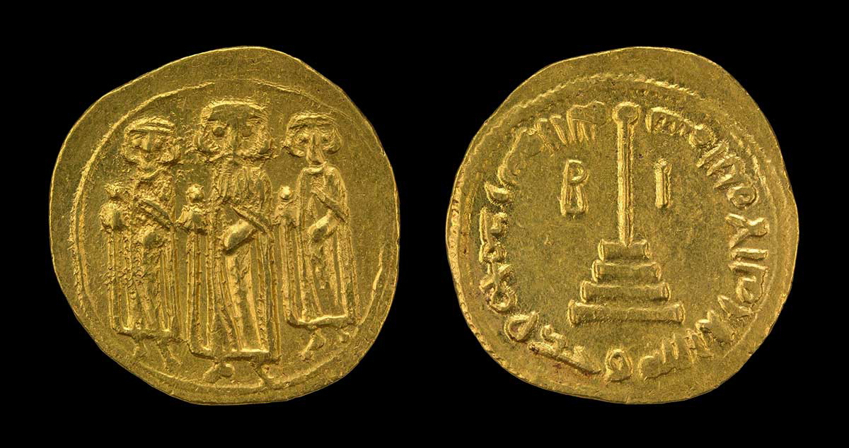 umayyad caliphate gold coin abd al malik syria