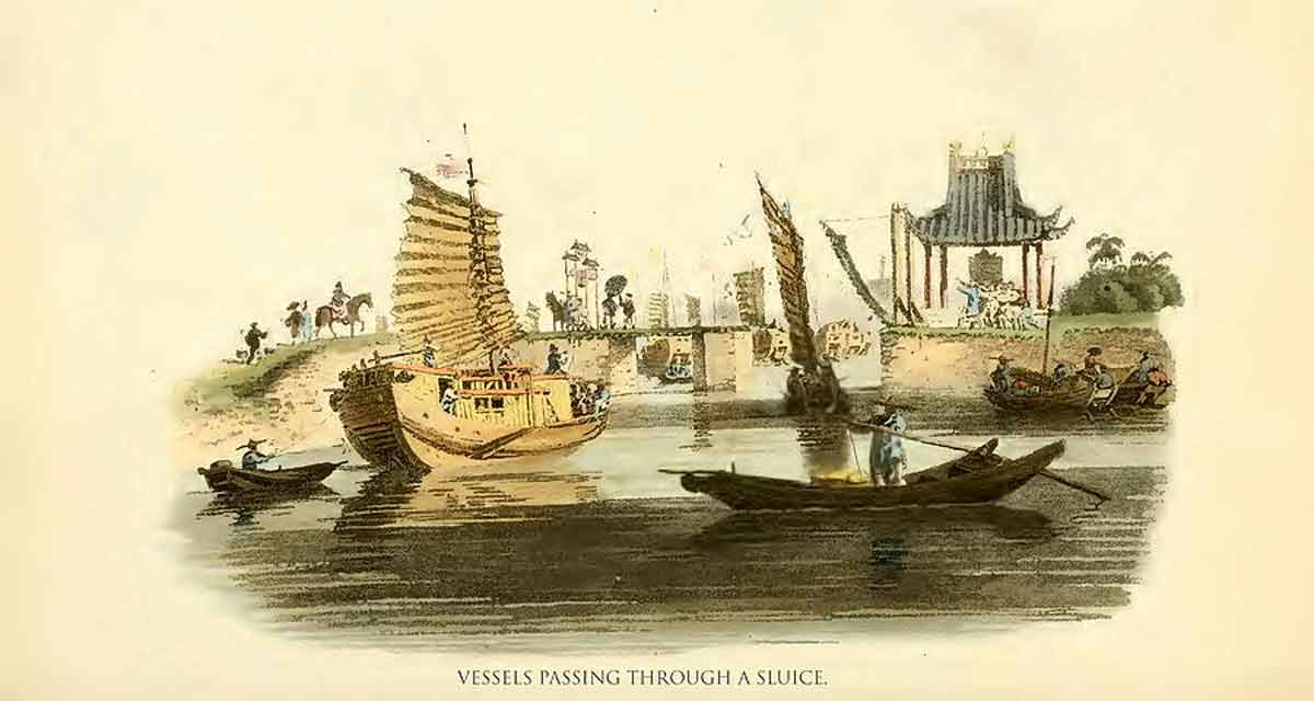 vessels passing through a sluice william alexander
