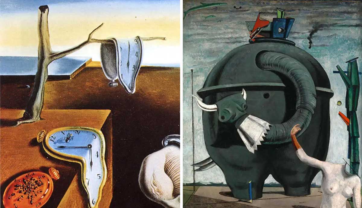 what differences between dadaism and surrealism