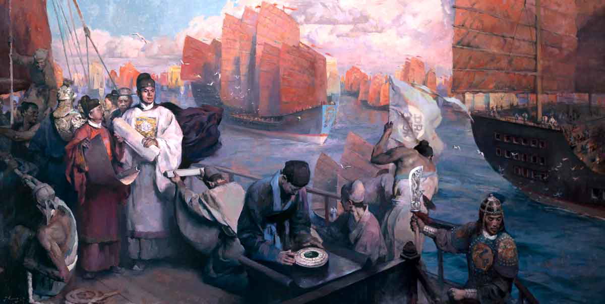 zheng he fleet painting
