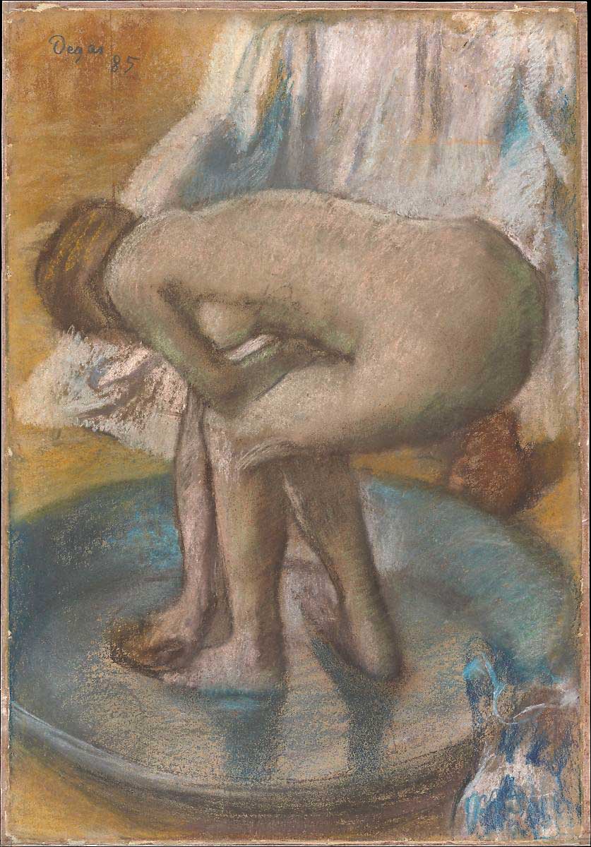 Edgar Degas Woman Bathing in a Shallow Tub