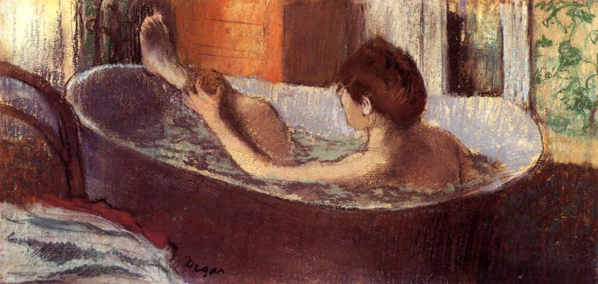 Edgar Degas Woman in her Bath Sponging her Leg