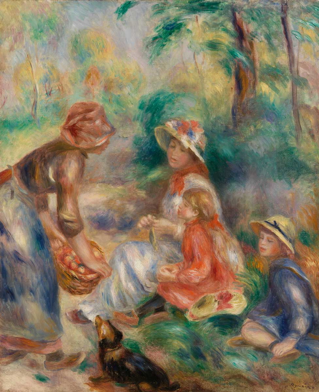 Pierre Auguste Renoir apple vendor