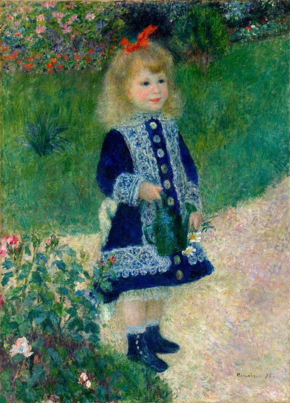 Pierre Auguste Renoir girl watering can